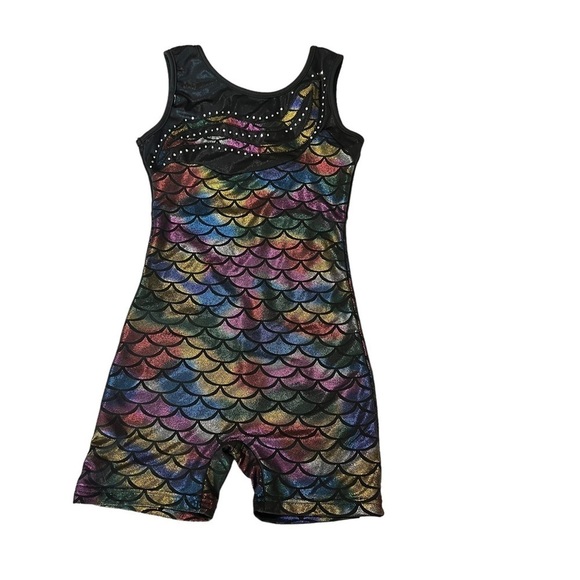 Sleeveless Mermaid Gymnastics Unitard (Leotard) - Picture 5 of 6